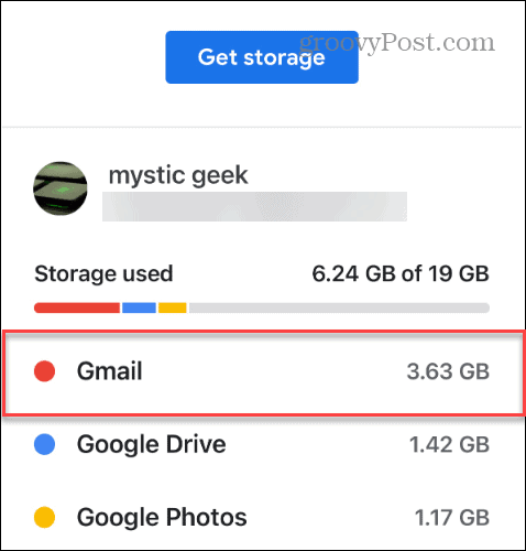 gmail telpa izmantota Google disks