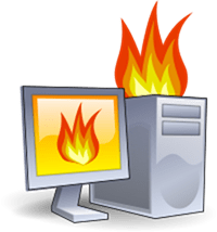 dators uz uguns