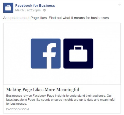 Facebook biznesa lapas Patīk