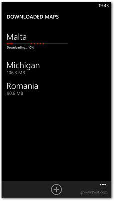 Windows Phone 8 kartes lejupielāde