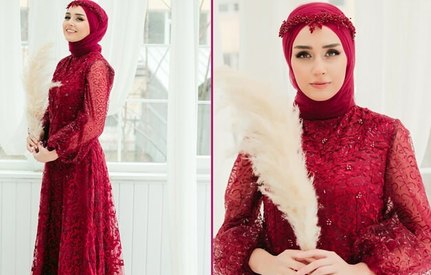 Stilīgākās hidžāba vakara kleitas hennas naktīm! Hijaba vakara kleita 2020. gadā