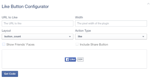 facebook patīk pogas konfigurācija