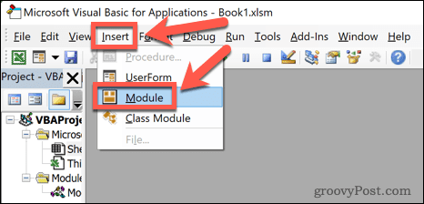 Excel vba ievietošanas modulis