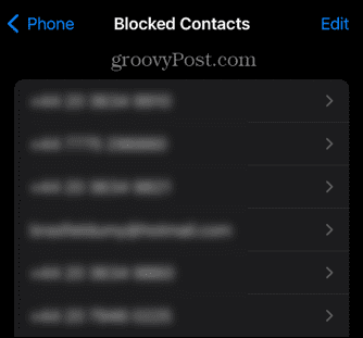 iphone bloķēto kontaktu saraksts