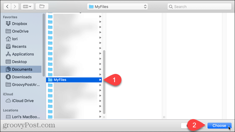 Atlasiet noklusējuma mapi, kuru atvērt Mac Finder