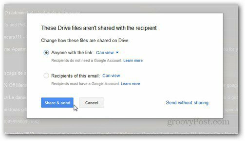 sūtīt, izmantojot google diska tiesības