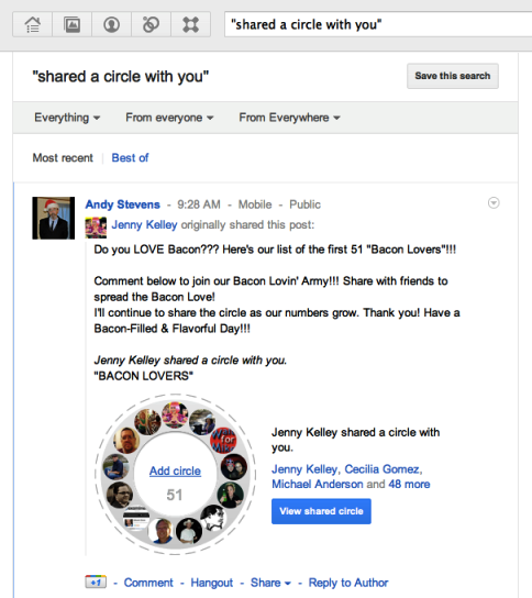 google + darba sākšana 5 koplietotajos lokos