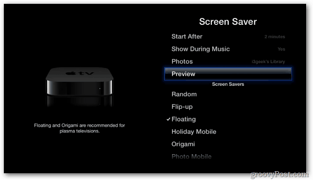 Apple TV: izmantojiet savus fotoattēlus kā ekrānsaudzētāju