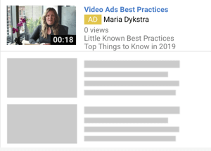 Kā izveidot YouTube reklāmu kampaņu, veiciet 6. darbību, izvēlieties YouTube reklāmas formātu, TrueView atklāšanas reklāmu piemēru