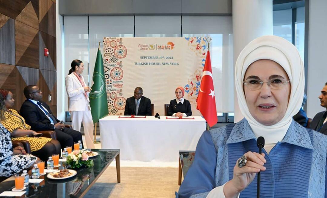 Starp Āfrikas kultūras namu asociāciju un Āfrikas Savienību tika parakstīts saprašanās memorands!Emine Erdogan...