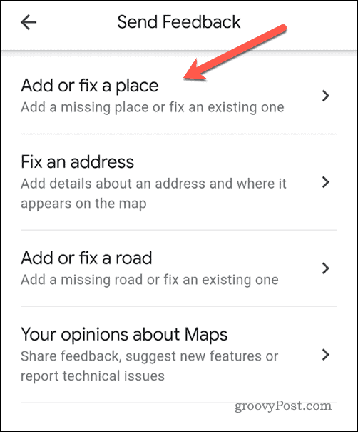 Sūtiet atsauksmes pakalpojumā Google Maps mobilajā ierīcē