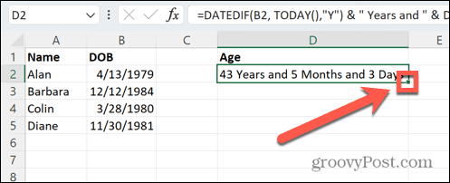 Excel vilkšanas rokturis