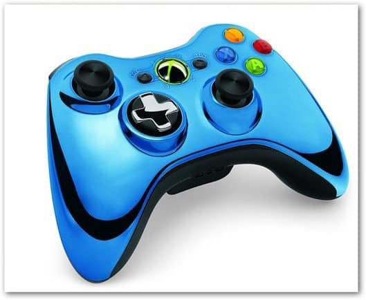 Xbox 360 hroma kontrolieris zils