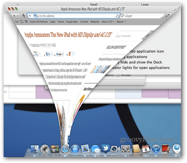 OS X: minimizējiet lietojumprogrammu Windows līdz Dock ikonai