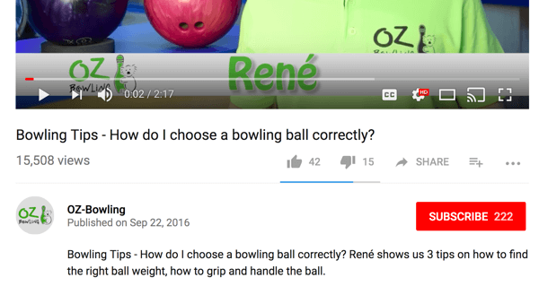 OZ-Bowling tulkoja oriģinālo vācu valodas nosaukumu un aprakstu angļu valodā.