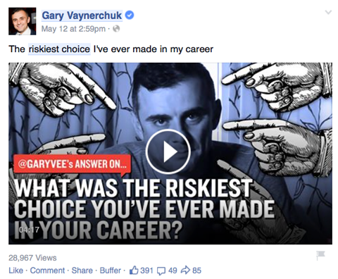 gary vaynerchuk video ieraksts facebook
