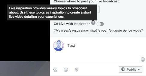 Facebook, šķiet, testē jaunu tiešraides video funkciju, kas sniedz raidorganizācijām nedēļas tēmu ieteikumus par pārraidīšanu.