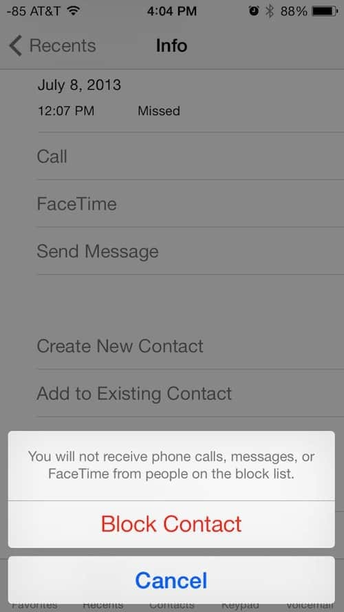 Apple iOS 7 pievieno spēju bloķēt nevēlamus zvanus un tekstus