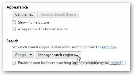 Chrome meklētājprogrammas 2
