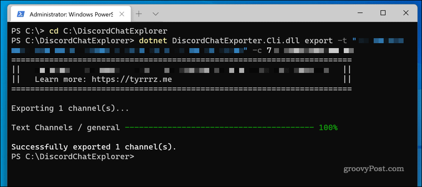 DiscordChatExplorer operētājsistēmā Windows 11 tiek izmantots, lai lejupielādētu servera tērzēšanas žurnālu