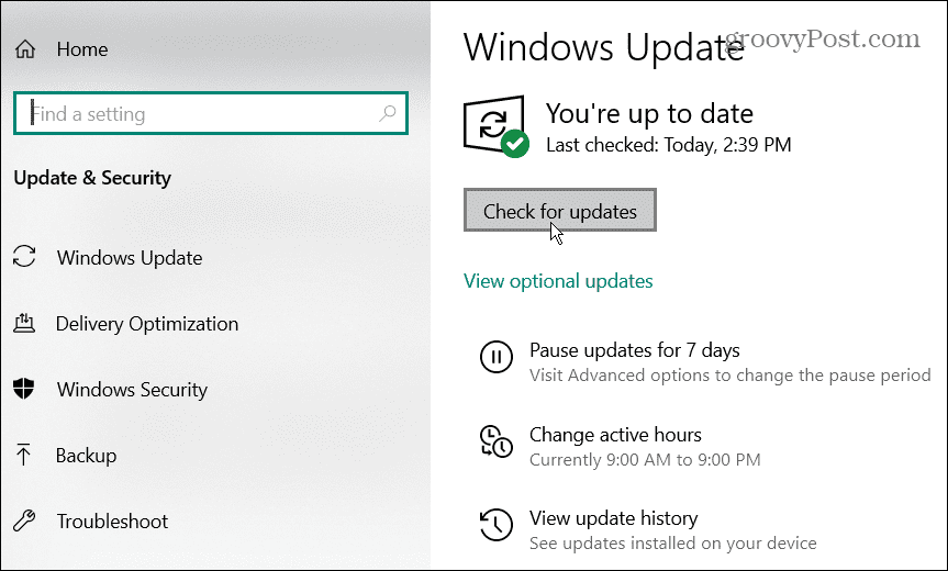 Windows atjaunināšana Windows 10