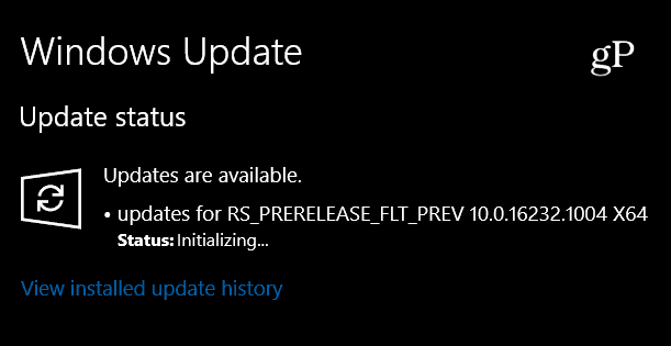 Windows 10 Insider Preview Build 16232.1004 izlaists, tikai neliels atjauninājums