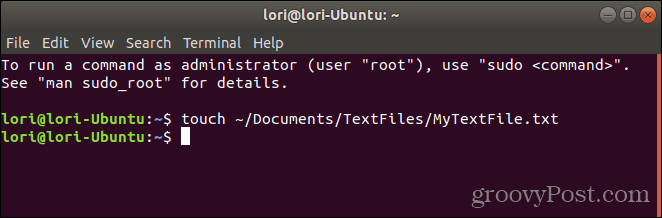 Izmantojiet skārien komandu Linux