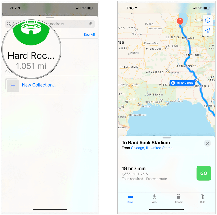 Apple Maps ceļš uz izlasi