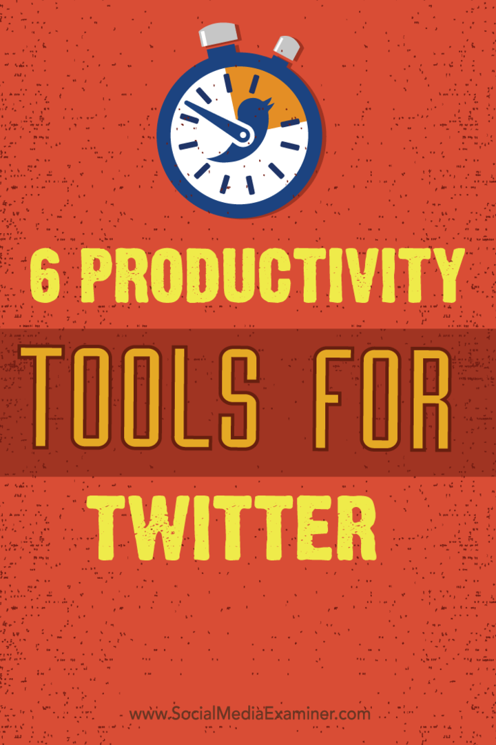 produktivitātes rīki un padomi twitter