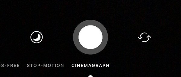 Instagram kamerā testē jaunu Cinemagraph funkciju.