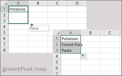 Excel automātiskās aizpildīšanas pielāgotais saraksts