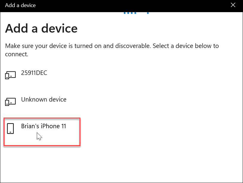 atlasiet Bluetooth iphone izmantot dinamisko bloķēšanu operētājsistēmā Windows 11