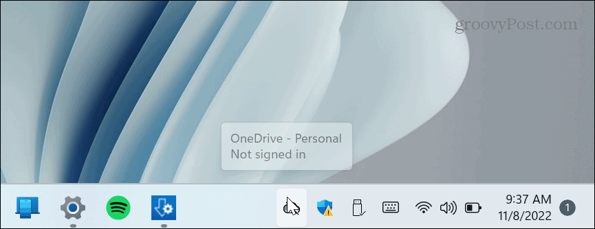 Atspējojiet OneDrive operētājsistēmā Windows 11