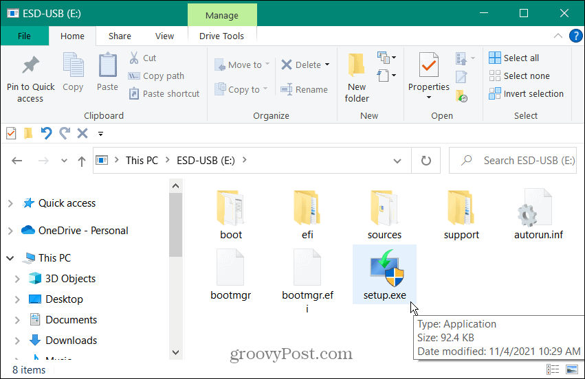 Windows 11 USB diskdzinis