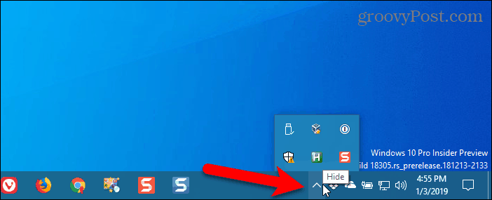 Windows sistēmas teknē pārbaudiet, vai nav pārlūka Chrome