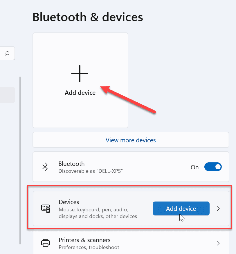 pievienojiet Bluetooth ierīci Windows 11