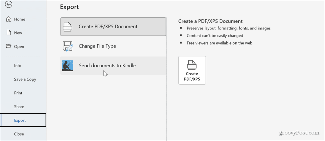 Kā nosūtīt Word dokumentus uz Kindle no operētājsistēmas Windows 11