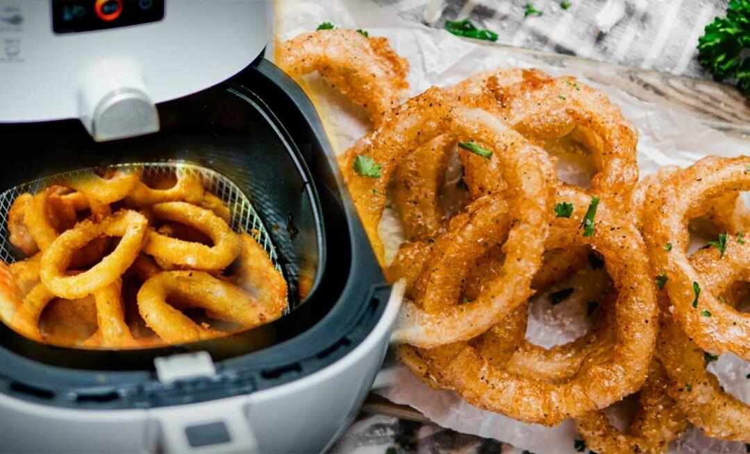 Kā pagatavot sīpolu gredzenus Airfryer?