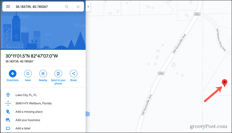 Informācija par atrašanās vietu Google Maps Online