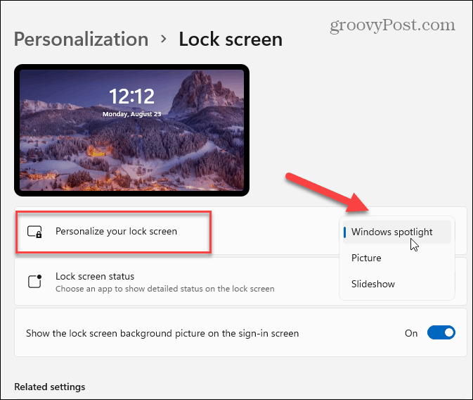 personalizēt bloķēšanas ekrānu Windows 11
