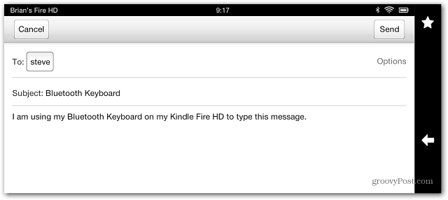 E-pasts Kindle FIre HD
