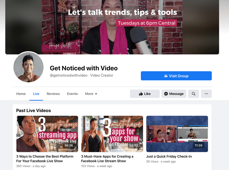 @ getnoticedwithvideo YouTube kanāla galvenās lapas ekrānuzņēmums ar dažādiem videoklipiem par padomiem, trikiem un tendencēm, kas attiecas uz tiešsaistes video