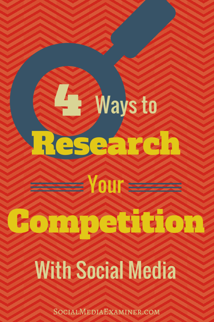 4 veidi, kā izpētīt savu konkurenci sociālajos tīklos: sociālo mediju eksaminētājs