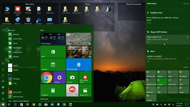 Microsoft izrakstīšanās operētājsistēmas Windows 10 gadadienas atjauninājumā