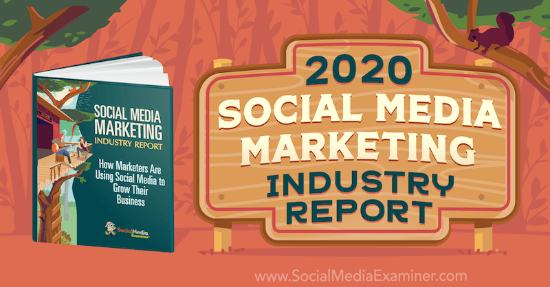 Michael Stelzner ziņojums par sociālo mediju mārketinga nozari 2020. gadā par sociālo mediju pārbaudītāju.