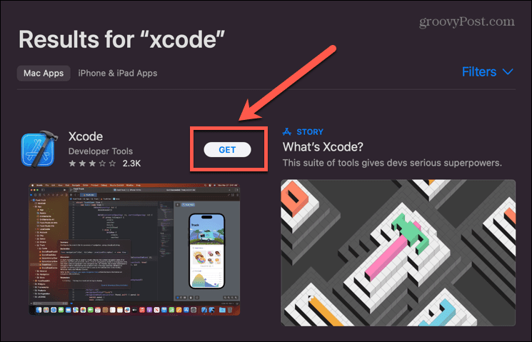lietotņu veikals iegūstiet xcode