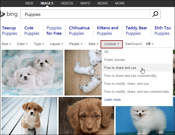 Izmantojiet Bing un Google attēlu meklēšanu, lai iegūtu bezmaksas attēlus emuāru ierakstiem