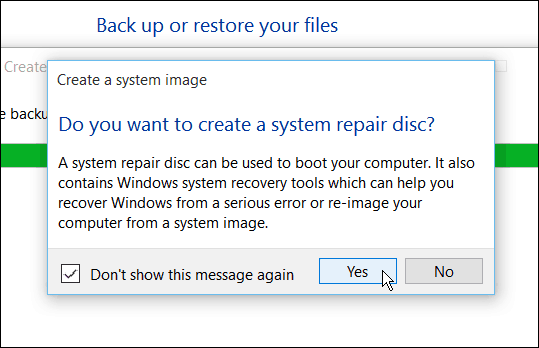 Izveidojiet Windows 10 atkopšanas atslēgu