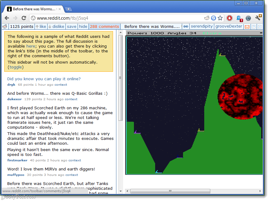 Liela jauda - jūsu reddit pieredze ar Chrome un Firefox rīkjoslām