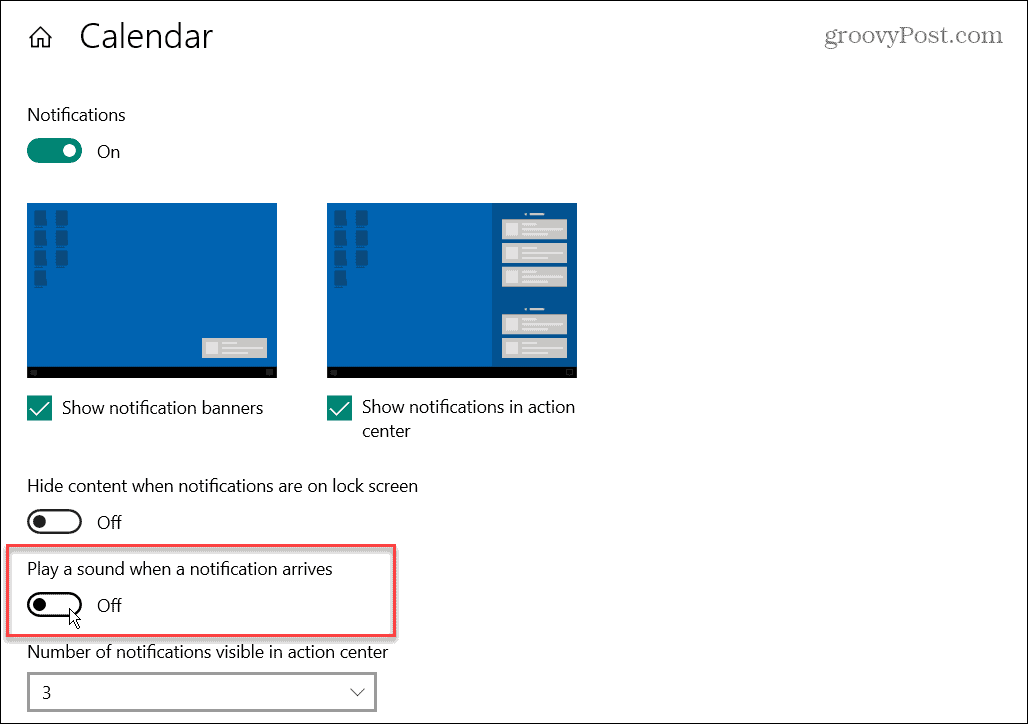 Izslēdziet lietotņu paziņojumu skaņas operētājsistēmā Windows